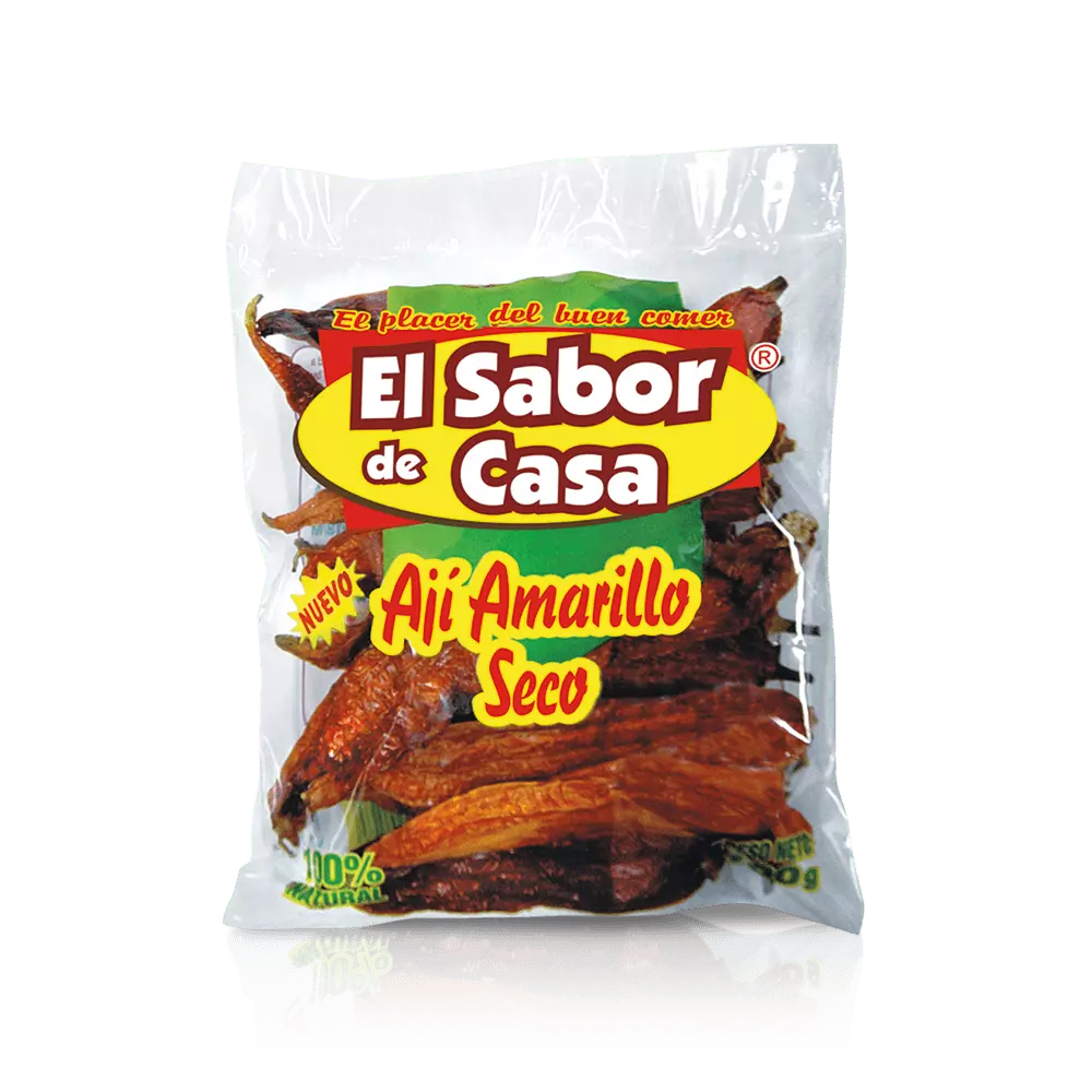 AJI AMARILLO SECO SABOR-SECO FUNDA 100 G