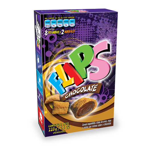 CEREALES FLIPS CHOCOLATE CAJA 220 GRS