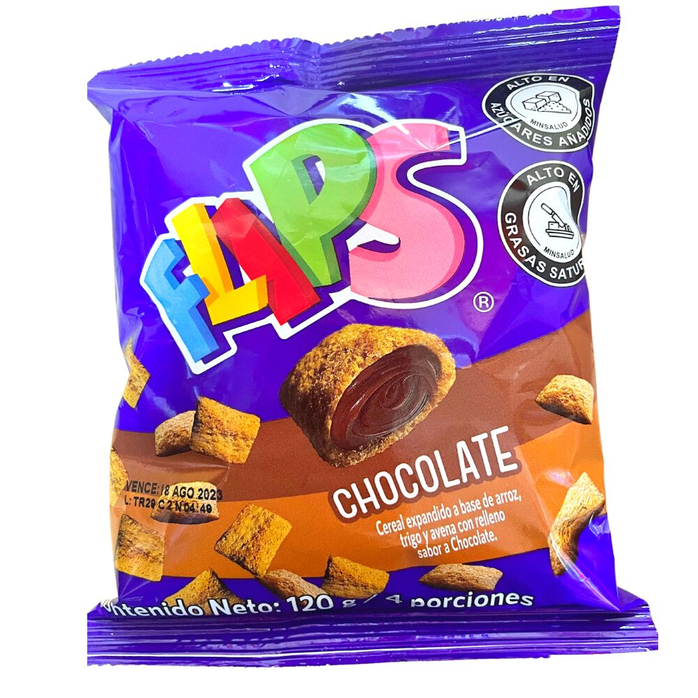 CEREALES FLIPS CHOCOLATE BOLSA 120 GRS