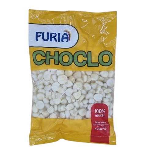 CHOCLO EN TROZOS FURIA  12X500GR Lote: L17/EXP2024-8 F.Cad.: 24/08/26