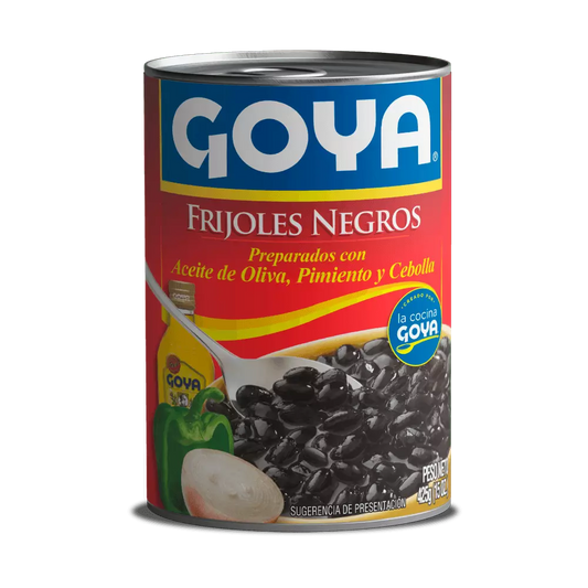 FRIJOLES NEGROS GUISADOS GOYA LATA 425 GR Lote 1/1: B206714325, fecha cad: 20/11/28