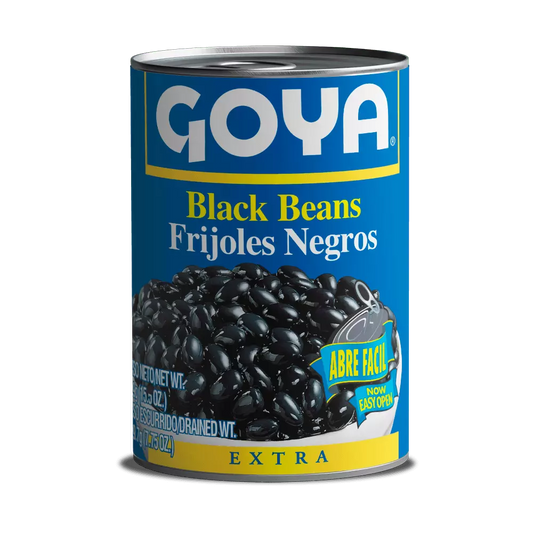 FRIJOL NEGRO NATURAL GOYA LATA 439 G Lote 1/1: B246614344, fecha cad: 09/12/28)