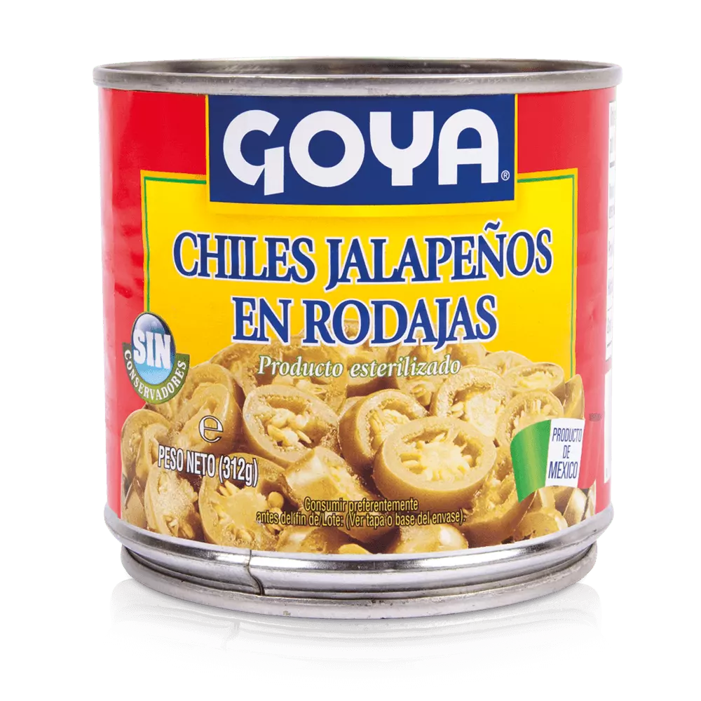 CHILES JALAPEÑOS EN RODAJAS LATA 312 GR