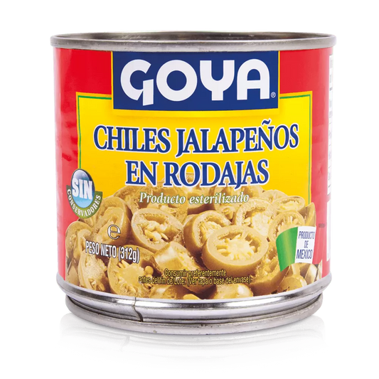 CHILES JALAPEÑOS EN RODAJAS LATA 312 GR