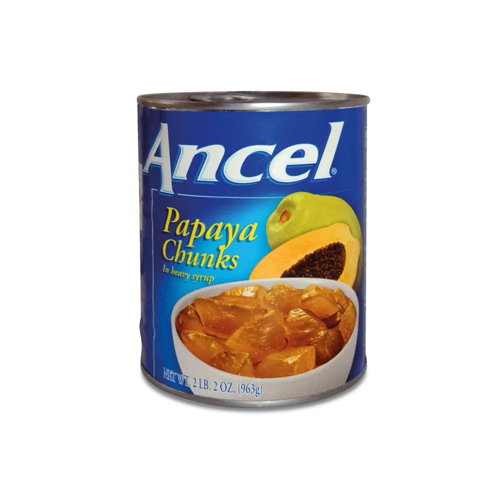 TROZOS PAPAYA ANCEL LATA 963 G Lote 1/1: B312414232, fecha cad: 19/08/28