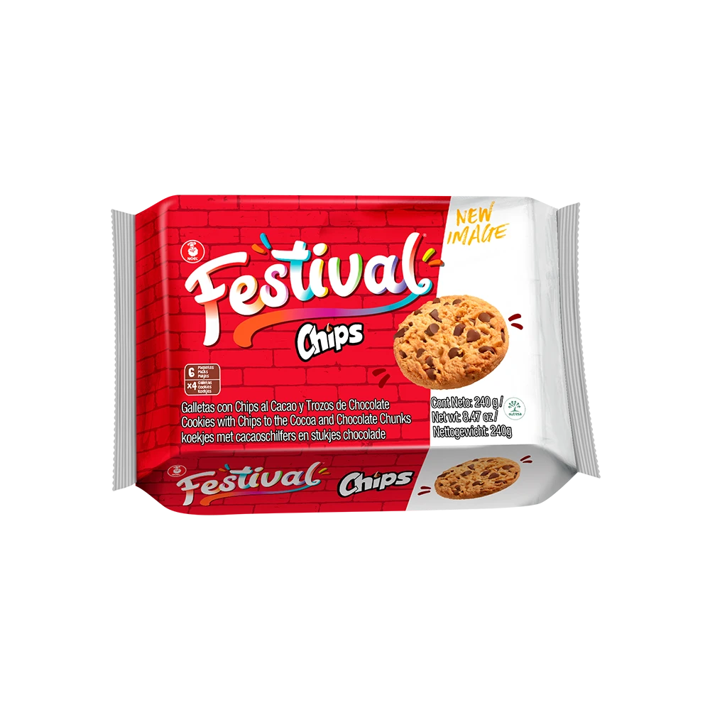 GALLETA FESTIVAL CHIPS BOLSA 240 GR