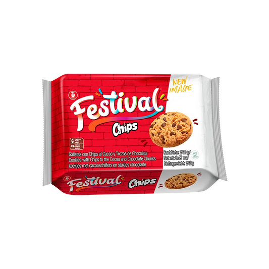 GALLETA FESTIVAL CHIPS BOLSA 240 GR