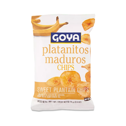 PLATANITOS MADUROS GOYA FUNDA 75G CJ X 24 U